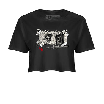 Sneaker match tees – Sneaker Tees To Match Air Jordan 4 Flight Club Shoes – I Need More Crop T-Shirt Black 2