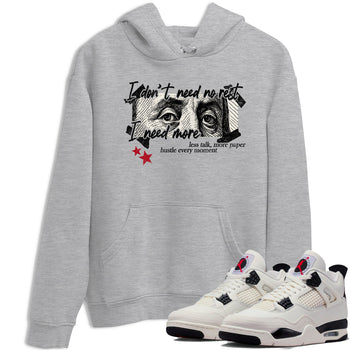 Sneaker match tees – Sneaker Tees To Match Air Jordan 4 Flight Club Shoes – I Need More Tee Heather Grey 1