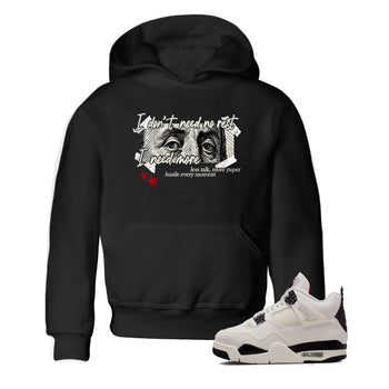 Sneaker match tees – Sneaker Tees To Match Air Jordan 4 Flight Club Shoes – I Need More Kids T-Shirt Black 1