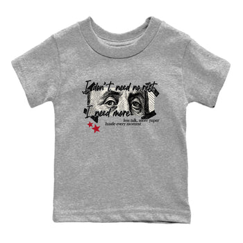 Sneaker match tees – Sneaker Tees To Match Air Jordan 4 Flight Club Shoes – I Need More Kids T-Shirt Heather Grey 2