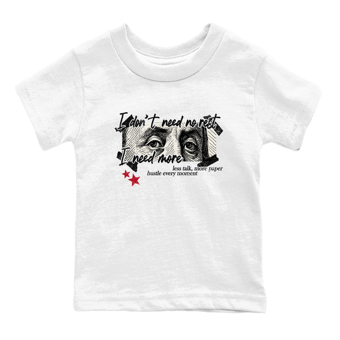 Sneaker match tees – Sneaker Tees To Match Air Jordan 4 Flight Club Shoes – I Need More Kids T-Shirt White 2