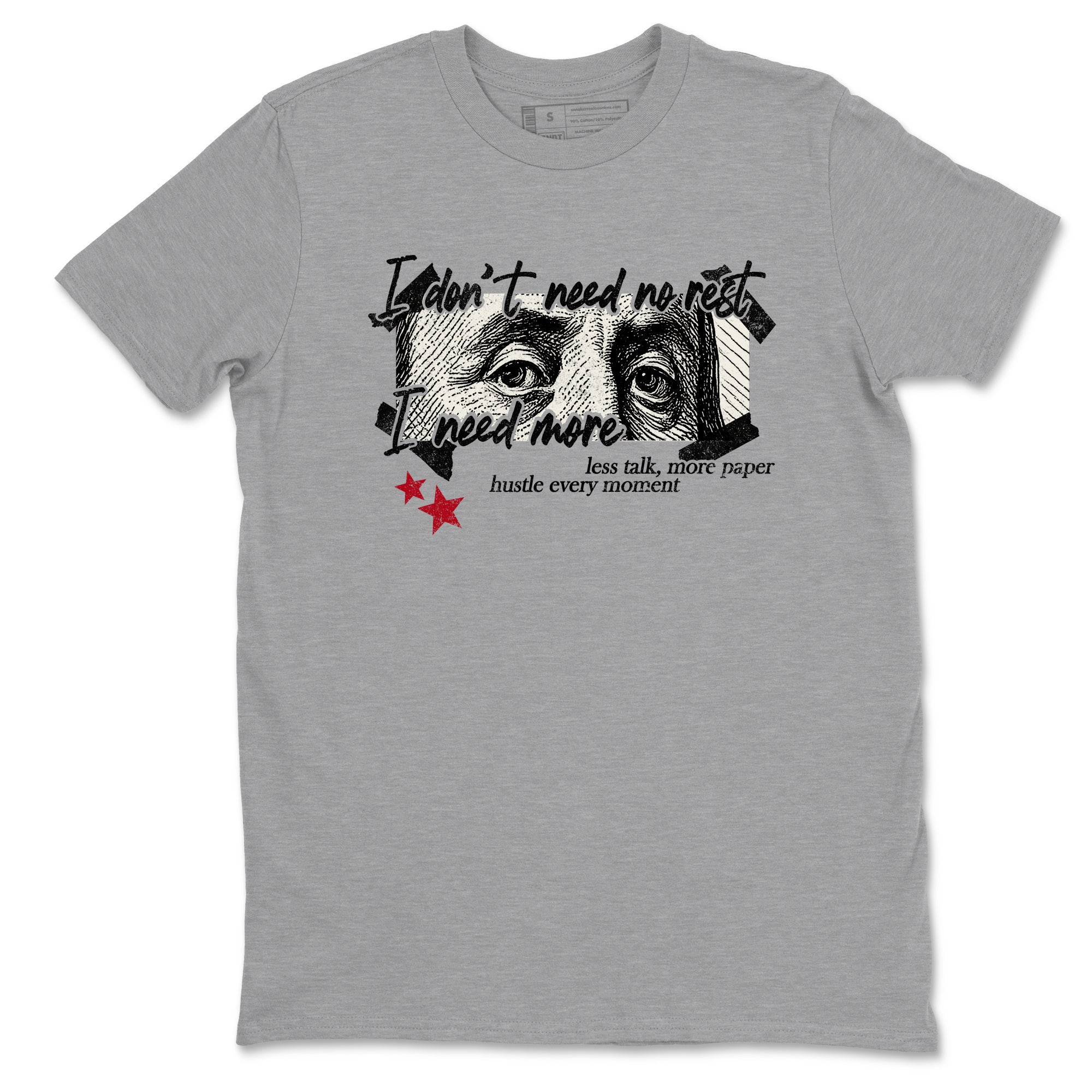 Sneaker match tees – Sneaker Tees To Match Air Jordan 4 Flight Club Shoes – I Need More Tee Heather Grey 2
