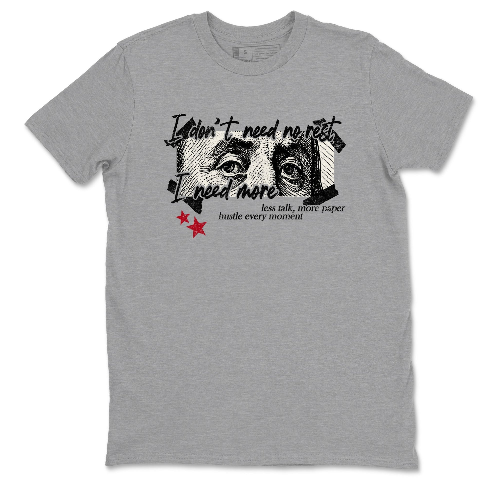 Sneaker match tees – Sneaker Tees To Match Air Jordan 4 Flight Club Shoes – I Need More Tee Heather Grey 2