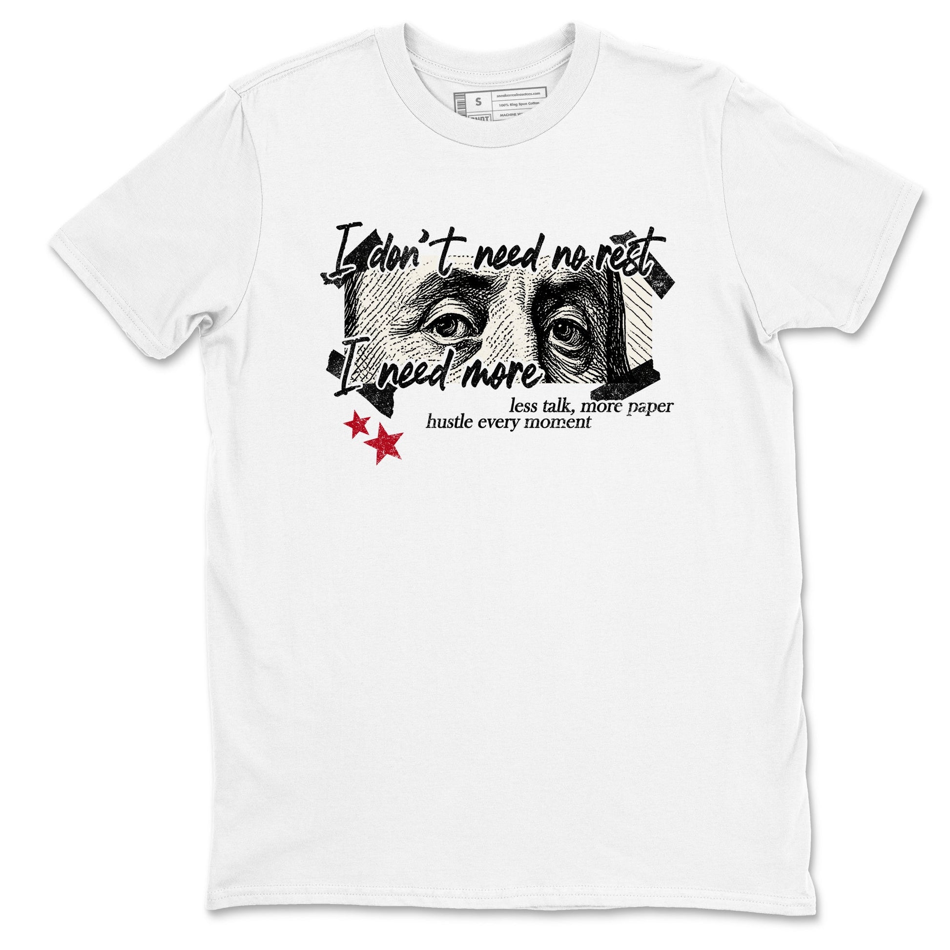 Sneaker match tees – Sneaker Tees To Match Air Jordan 4 Flight Club Shoes – I Need More Tee White 2