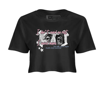 Sneaker match tees – Sneaker Tees To Match Air Jordan 5 35th Anniversary Shoes – I Need More Crop T-Shirt Black 2