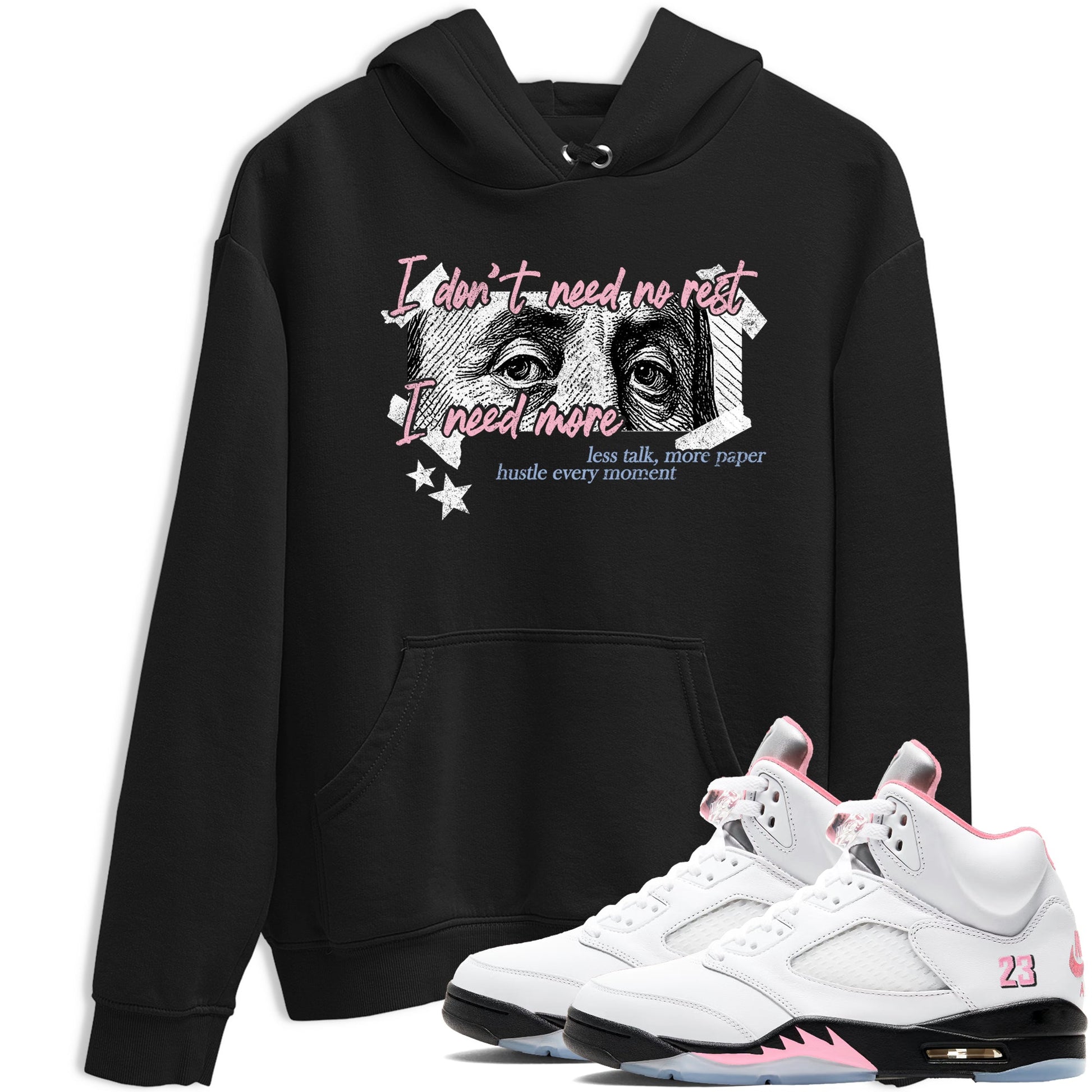 Sneaker match tees – Sneaker Tees To Match Air Jordan 5 35th Anniversary Shoes – I Need More Tee Black 1