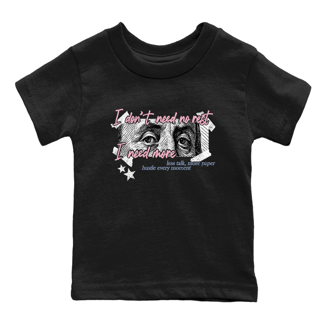 Sneaker match tees – Sneaker Tees To Match Air Jordan 5 35th Anniversary Shoes – I Need More Kids T-Shirt Black 2