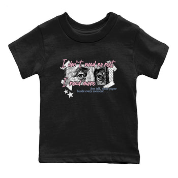 Sneaker match tees – Sneaker Tees To Match Air Jordan 5 35th Anniversary Shoes – I Need More Kids T-Shirt Black 2