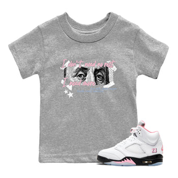 Sneaker match tees – Sneaker Tees To Match Air Jordan 5 35th Anniversary Shoes – I Need More Kids T-Shirt Heather Grey 1