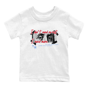 Sneaker match tees – Sneaker Tees To Match Air Jordan 5 Fire Red Shoes – I Need More Kids T-Shirt White 2