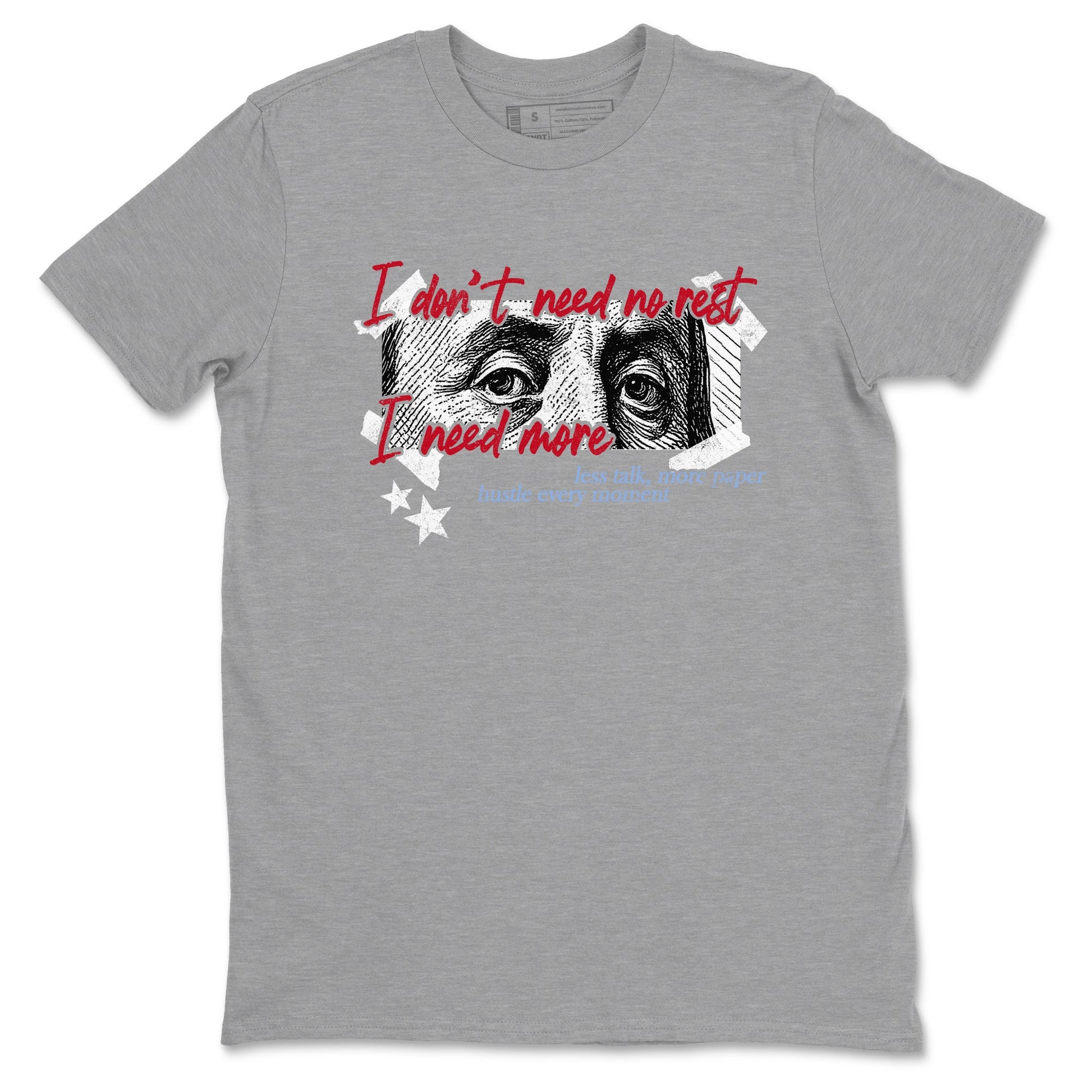 Sneaker match tees – Sneaker Tees To Match Air Jordan 5 Fire Red Shoes – I Need More Tee Heather Grey 2