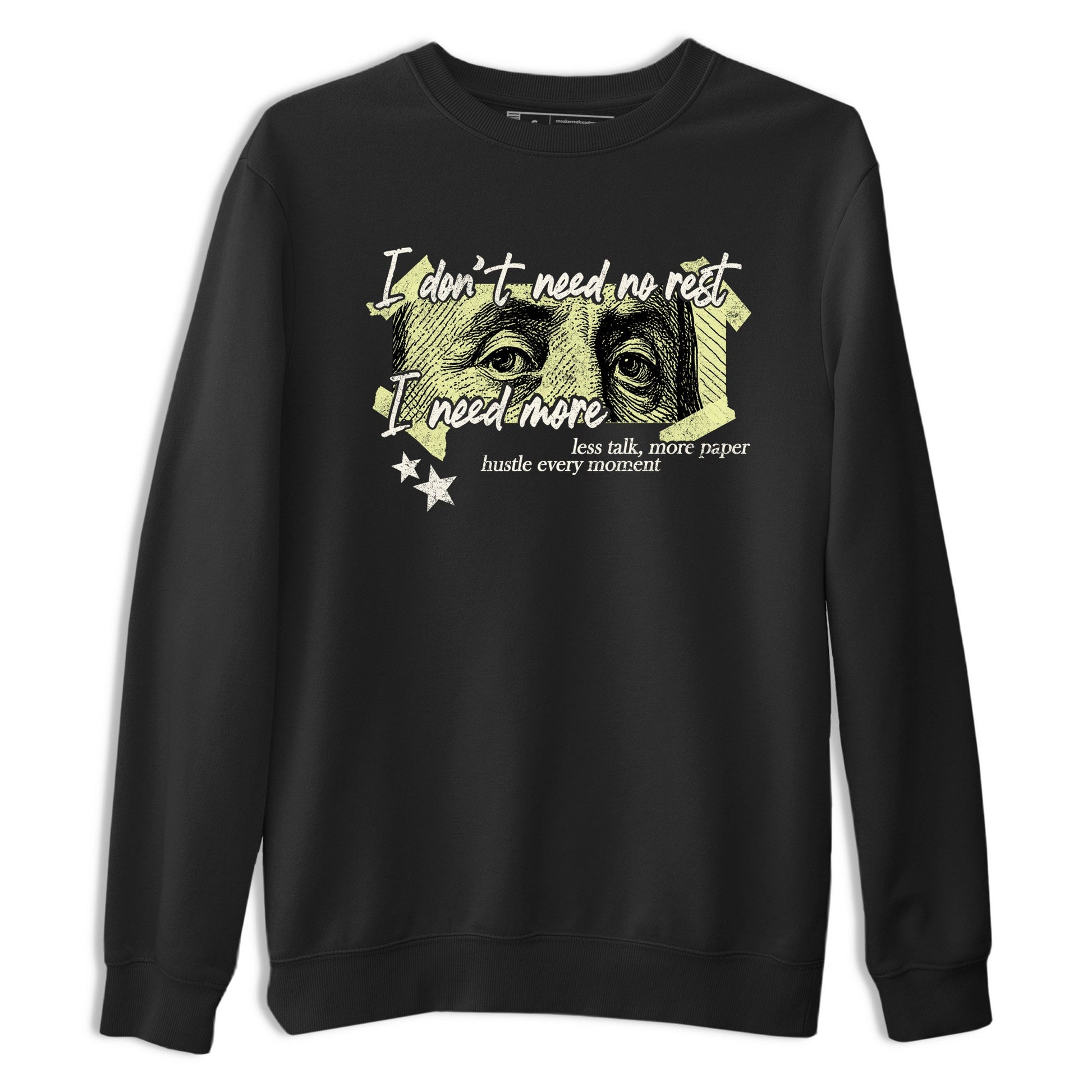 Sneaker match tees – Sneaker Tees To Match Air Jordan 5 Luminous Green Shoes – I Need More Tee Black 2