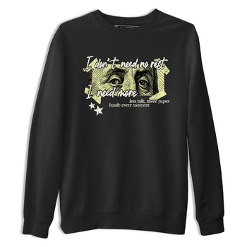 Sneaker match tees – Sneaker Tees To Match Air Jordan 5 Luminous Green Shoes – I Need More Tee Black 2