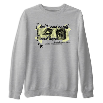 Sneaker match tees – Sneaker Tees To Match Air Jordan 5 Luminous Green Shoes – I Need More Tee Heather Grey 2