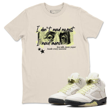 Sneaker match tees – Sneaker Tees To Match Air Jordan 5 Luminous Green Shoes – I Need More Tee Natural 1