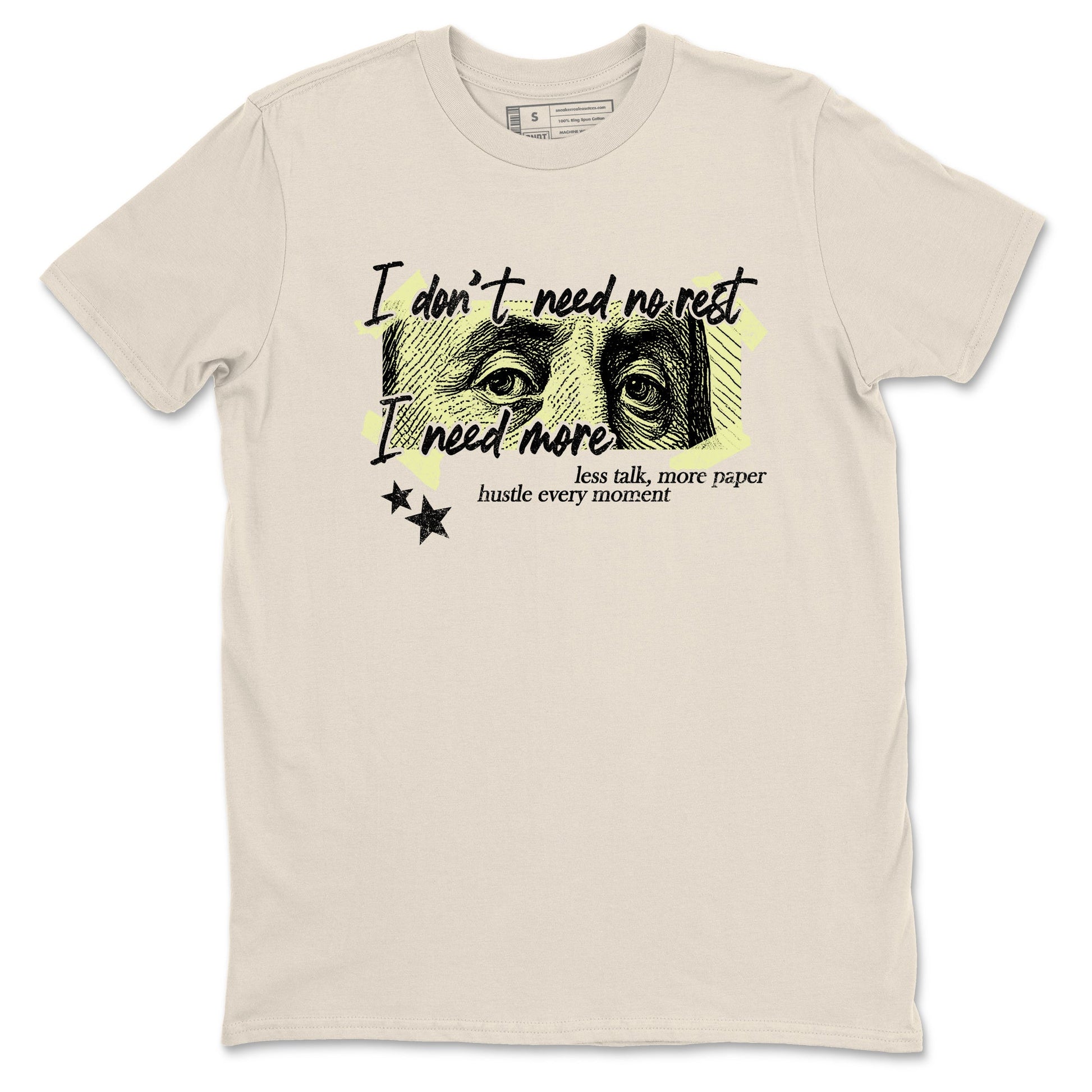 Sneaker match tees – Sneaker Tees To Match Air Jordan 5 Luminous Green Shoes – I Need More Tee Natural 2