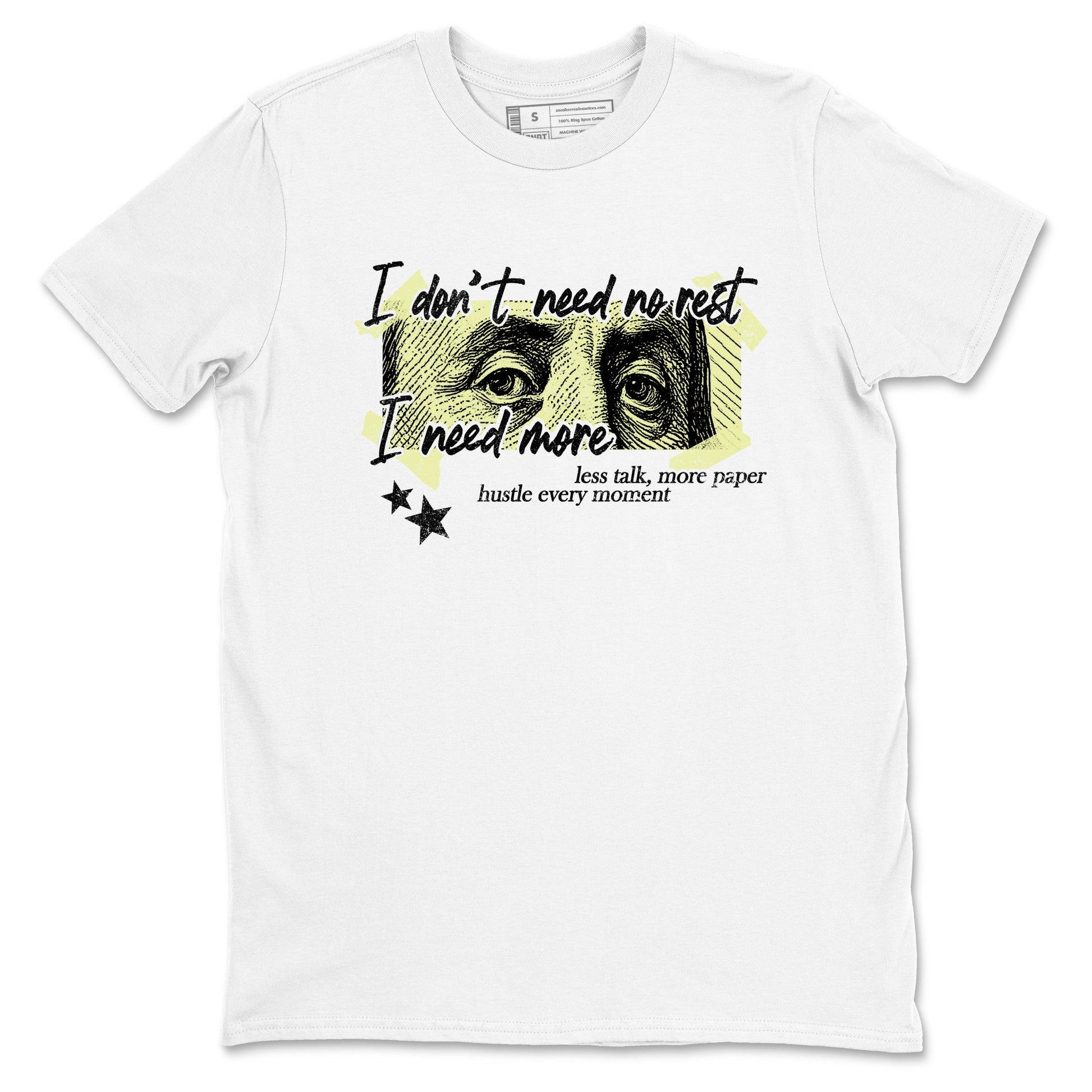 Sneaker match tees – Sneaker Tees To Match Air Jordan 5 Luminous Green Shoes – I Need More Tee White 2