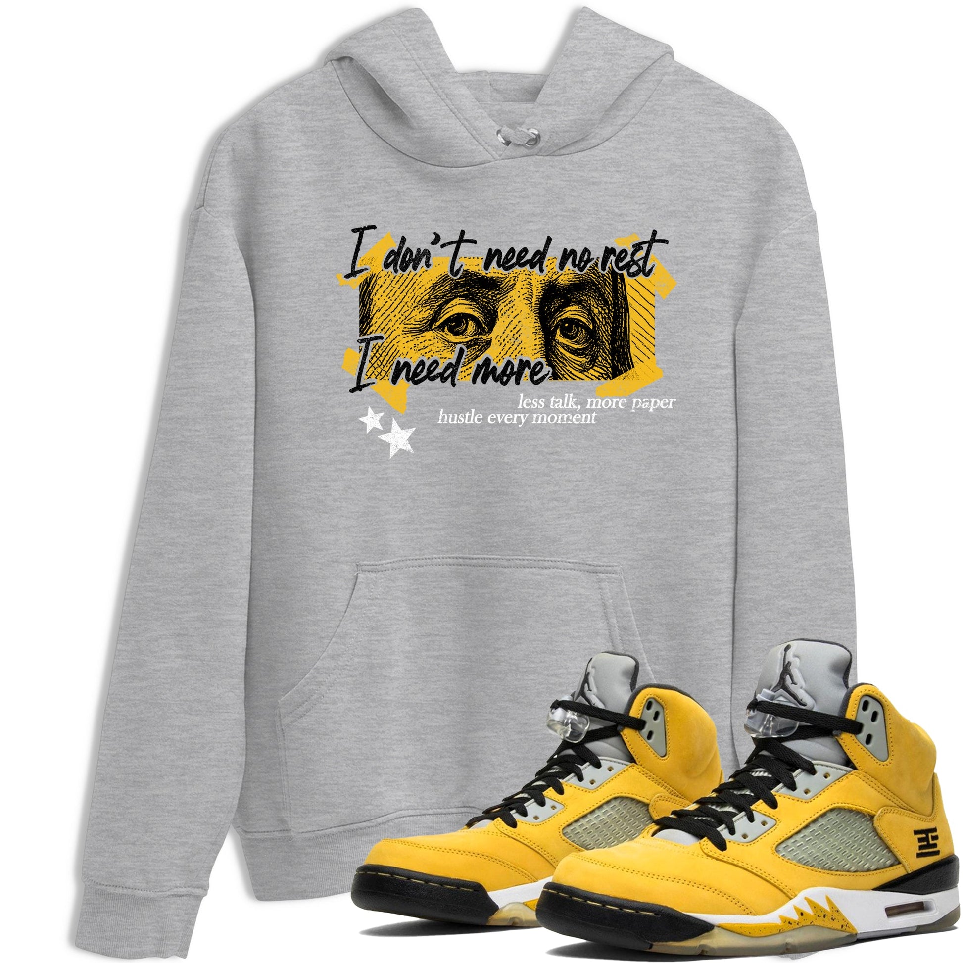 Sneaker match tees – Sneaker Tees To Match Air Jordan 5 Tokyo Shoes – I Need More Tee Heather Grey 1