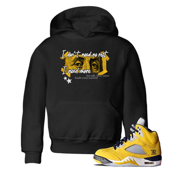 Sneaker match tees – Sneaker Tees To Match Air Jordan 5 Tokyo Shoes – I Need More Kids T-Shirt Black 1
