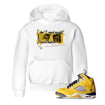Sneaker match tees – Sneaker Tees To Match Air Jordan 5 Tokyo Shoes – I Need More Kids T-Shirt White 1