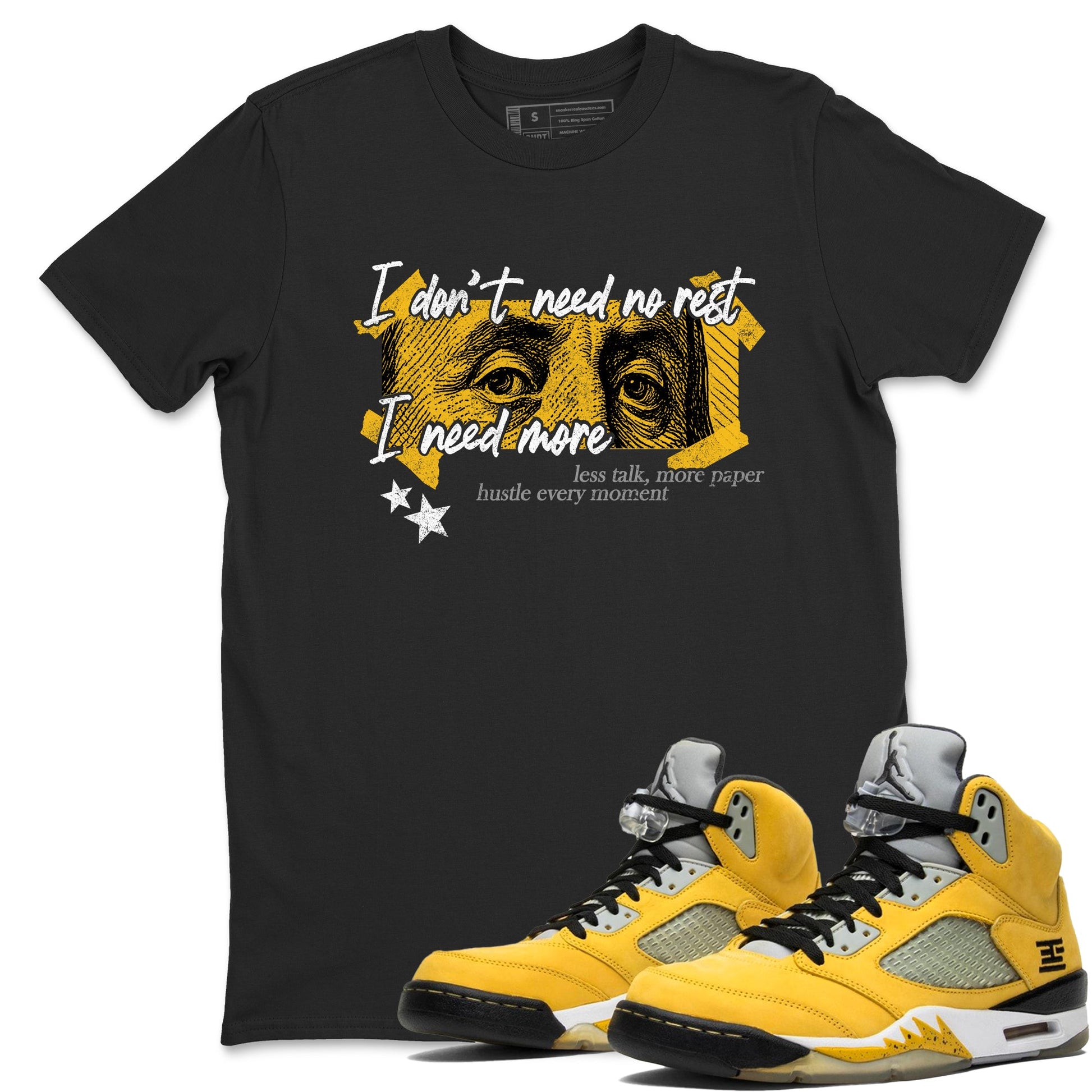 Sneaker match tees – Sneaker Tees To Match Air Jordan 5 Tokyo Shoes – I Need More Tee Black 1