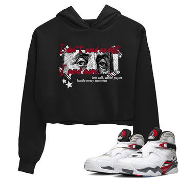 Sneaker match tees – Sneaker Tees To Match Air Jordan 8 Bunny Shoes Air Jordan 8 Bunny White and True Red – I Need More Crop T-Shirt Black 1