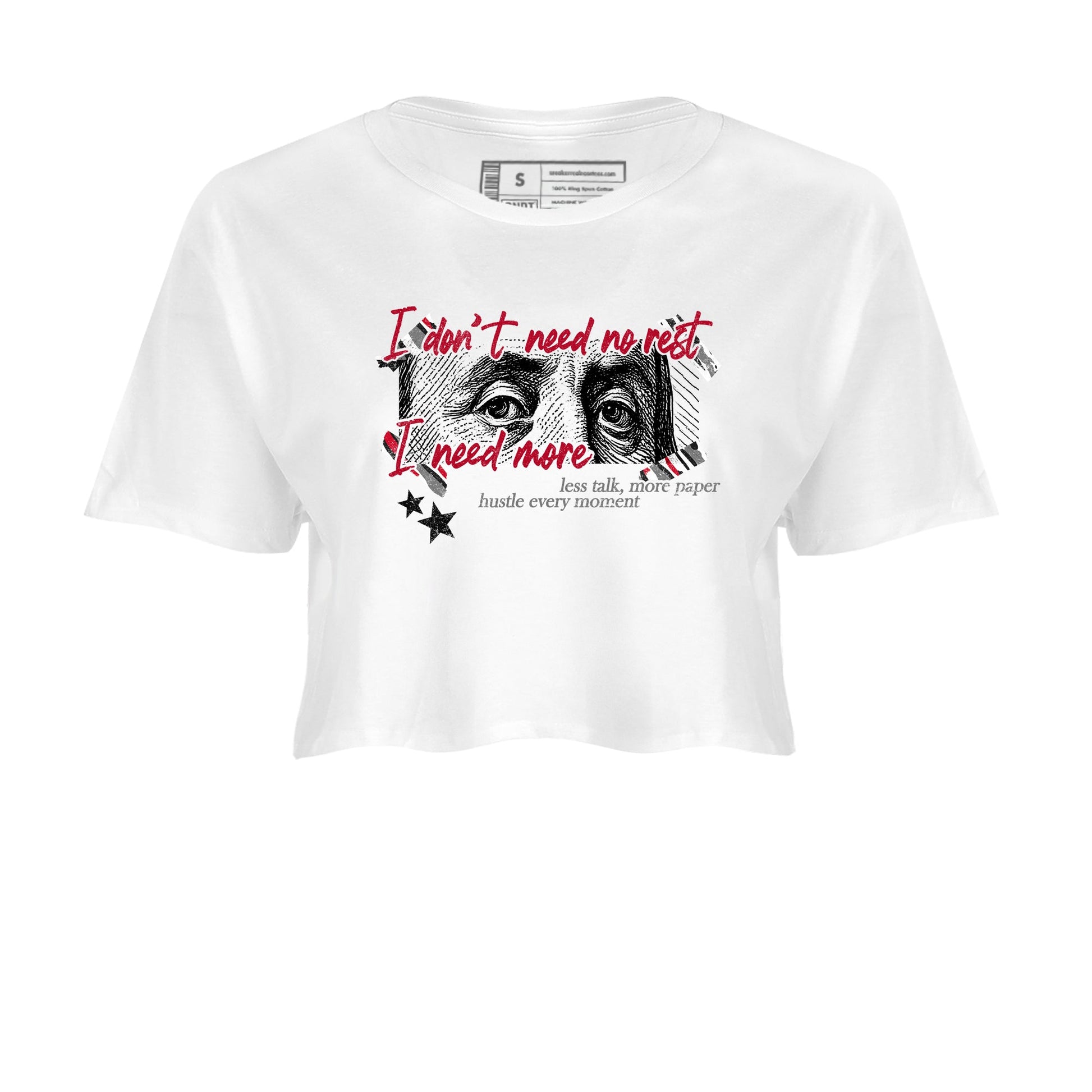 Sneaker match tees – Sneaker Tees To Match Air Jordan 8 Bunny Shoes Air Jordan 8 Bunny White and True Red – I Need More Crop T-Shirt White 2