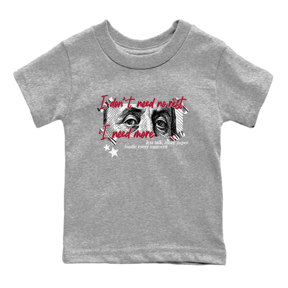 Sneaker match tees – Sneaker Tees To Match Air Jordan 8 Bunny Shoes Air Jordan 8 Bunny White and True Red – I Need More Kids T-Shirt Heather Grey 2