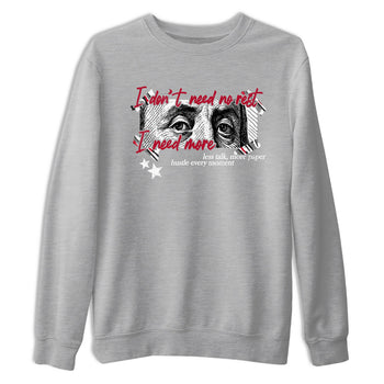 Sneaker match tees – Sneaker Tees To Match Air Jordan 8 Bunny Shoes Air Jordan 8 Bunny White and True Red – I Need More Tee Heather Grey 2