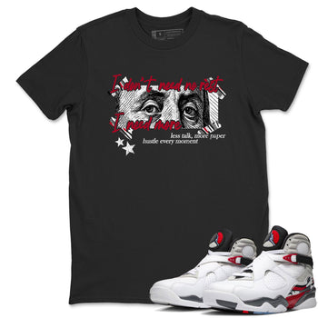 Sneaker match tees – Sneaker Tees To Match Air Jordan 8 Bunny Shoes Air Jordan 8 Bunny White and True Red – I Need More Tee Black 1