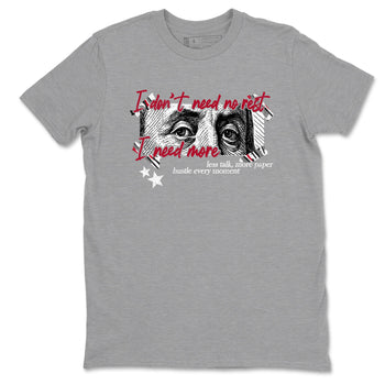 Sneaker match tees – Sneaker Tees To Match Air Jordan 8 Bunny Shoes Air Jordan 8 Bunny White and True Red – I Need More Tee Heather Grey 2