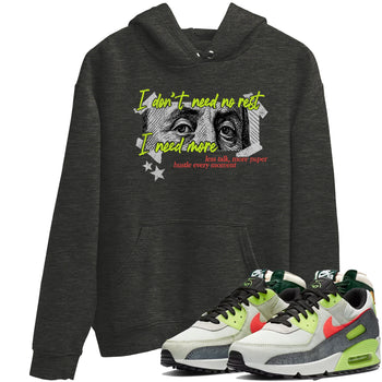 Sneaker Threads – Sneaker Tees To Match Air Max 90 Spruce Aura and Ghost Green – I Need More Graphic Tee Charcoal Heather 1. Perfect for Jordan releases 2025 colorways.