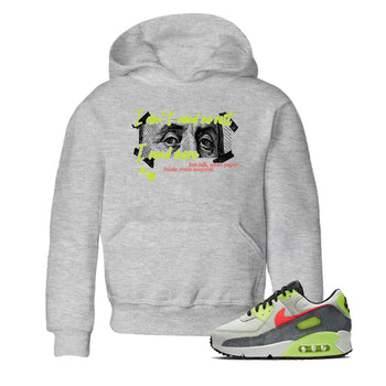 Sneaker Threads – Sneaker Tees To Match Air Max 90 Spruce Aura and Ghost Green – I Need More Youth Graphic Tee Heather Grey 1. Perfect for Jordan releases 2025 colorways.