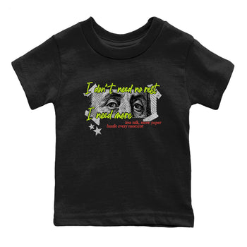 Sneaker Threads – Sneaker Tees To Match Air Max 90 Spruce Aura and Ghost Green – I Need More Youth Graphic Tee Black 2. Perfect for Jordan releases 2025 colorways.