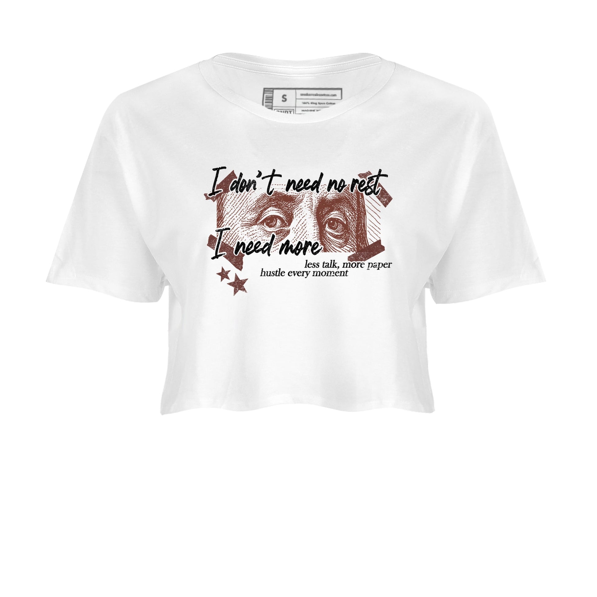 Sneaker match tees – Sneaker Tees To Match Dunk Low Football Shoes – I Need More Crop T-Shirt White 2