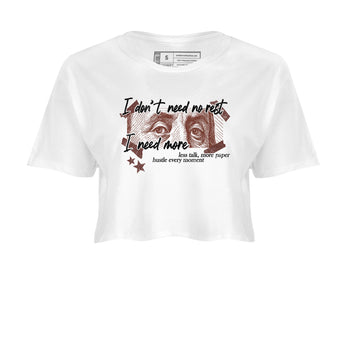 Sneaker match tees – Sneaker Tees To Match Dunk Low Football Shoes – I Need More Crop T-Shirt White 2