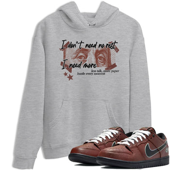 Sneaker match tees – Sneaker Tees To Match Dunk Low Football Shoes – I Need More Tee Heather Grey 1