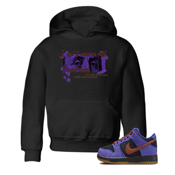 Sneaker match tees – Sneaker Threads To Match Dunk Low Persian Violet Shoes – I Need More Kids T-Shirt Black 1