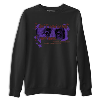 Sneaker match tees – Sneaker Threads To Match Dunk Low Persian Violet Shoes – I Need More Tee Black 2