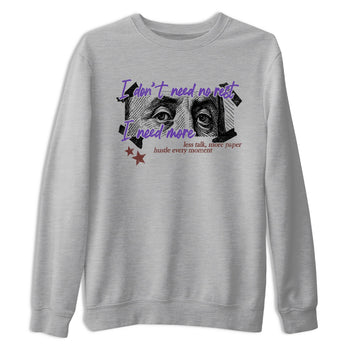Sneaker match tees – Sneaker Threads To Match Dunk Low Persian Violet Shoes – I Need More Tee Heather Grey 2