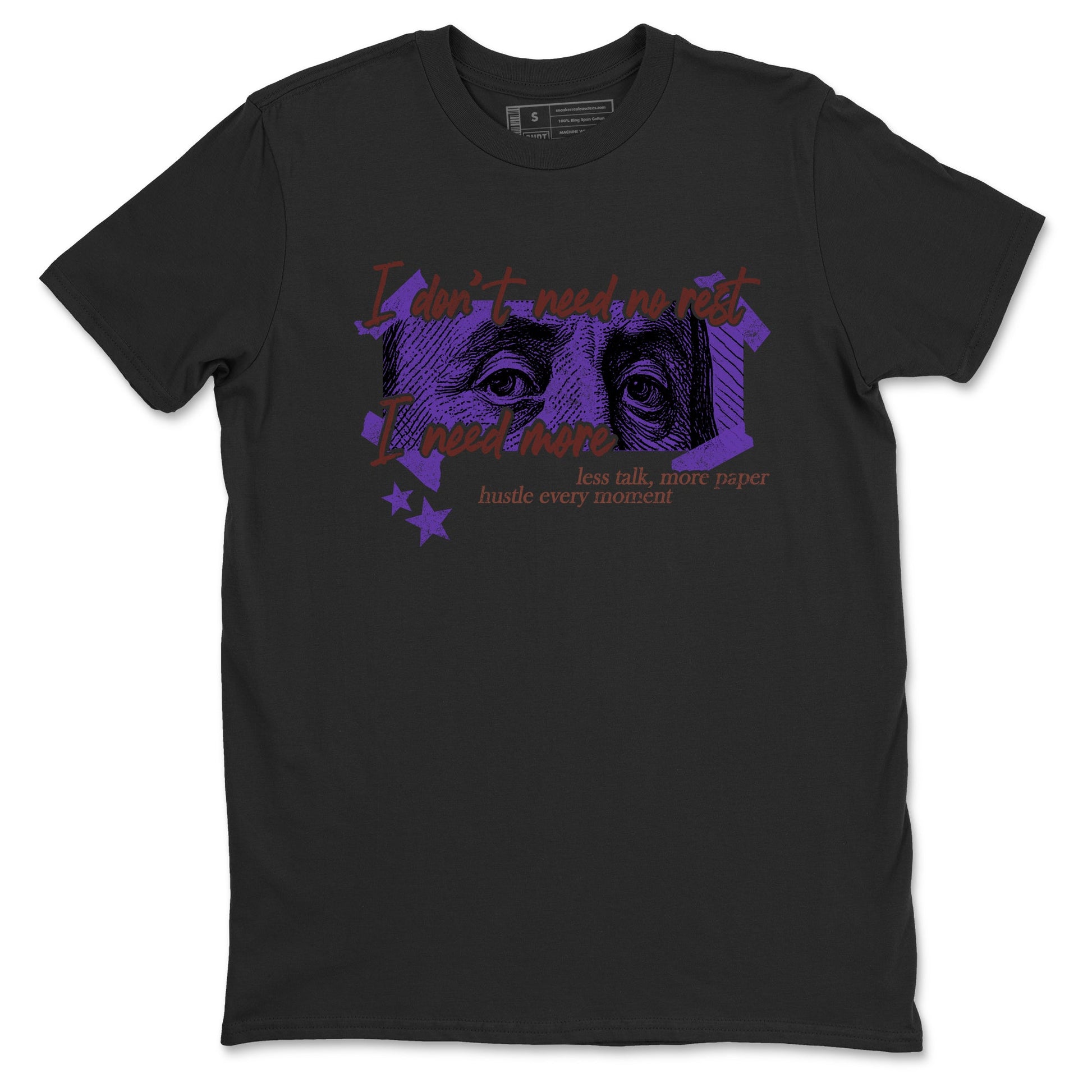 Sneaker match tees – Sneaker Threads To Match Dunk Low Persian Violet Shoes – I Need More Tee Black 2