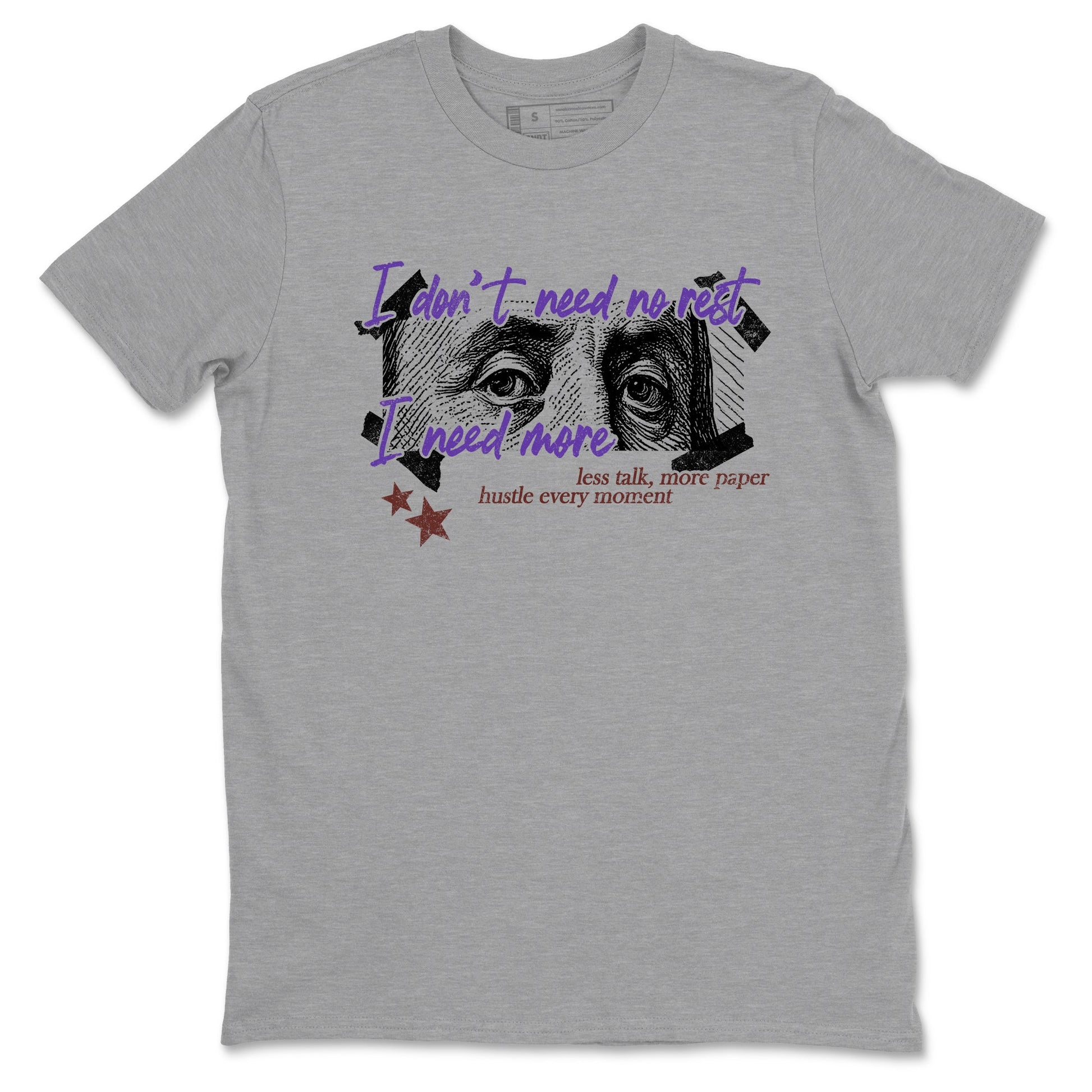 Sneaker match tees – Sneaker Threads To Match Dunk Low Persian Violet Shoes – I Need More Tee Heather Grey 2