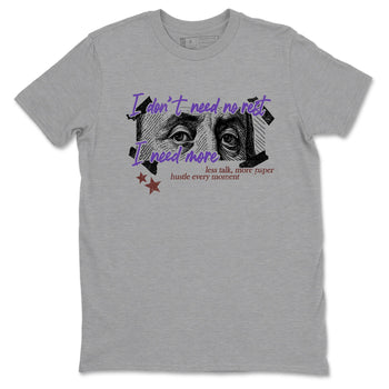 Sneaker match tees – Sneaker Threads To Match Dunk Low Persian Violet Shoes – I Need More Tee Heather Grey 2