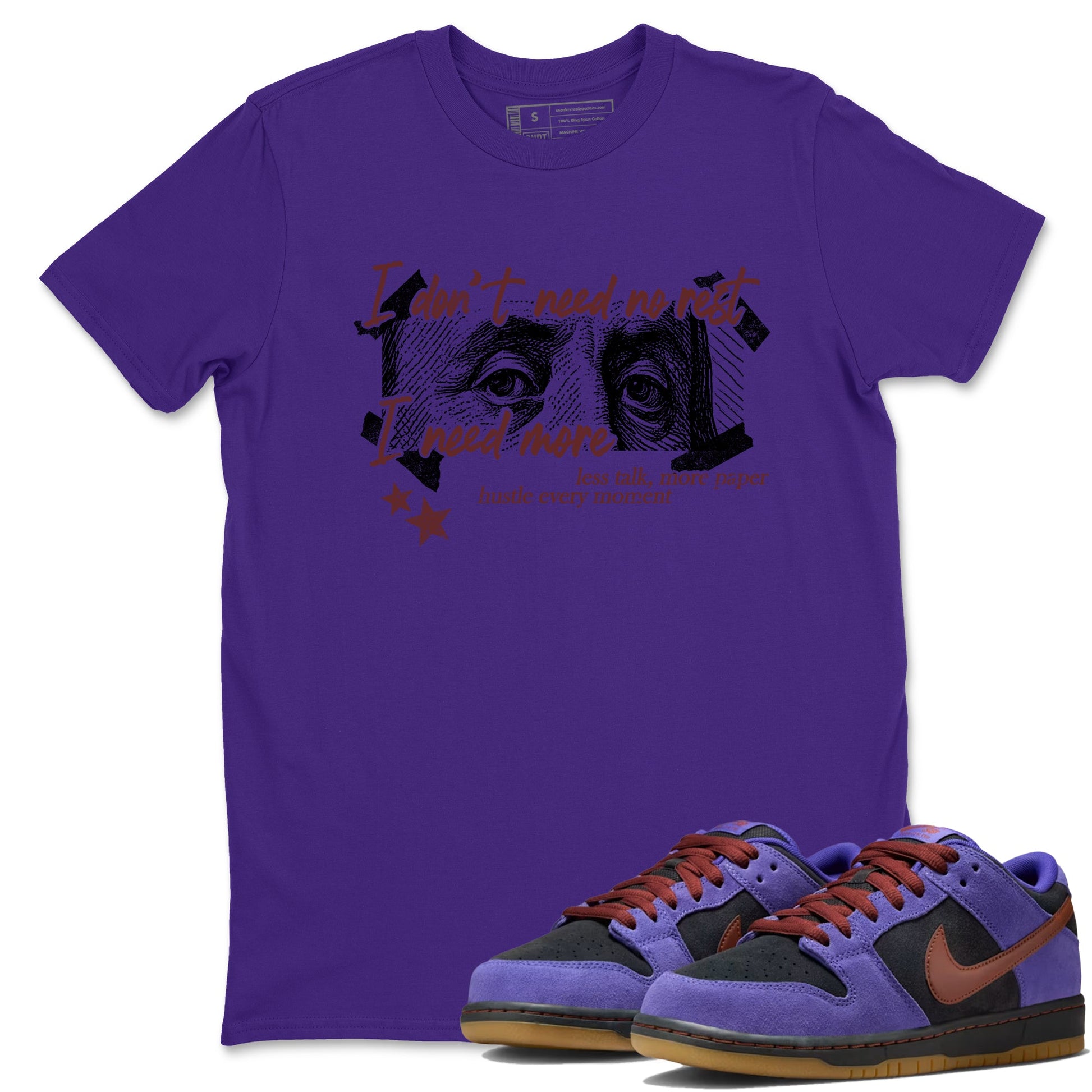 Sneaker match tees – Sneaker Threads To Match Dunk Low Persian Violet Shoes – I Need More Tee Purple 1