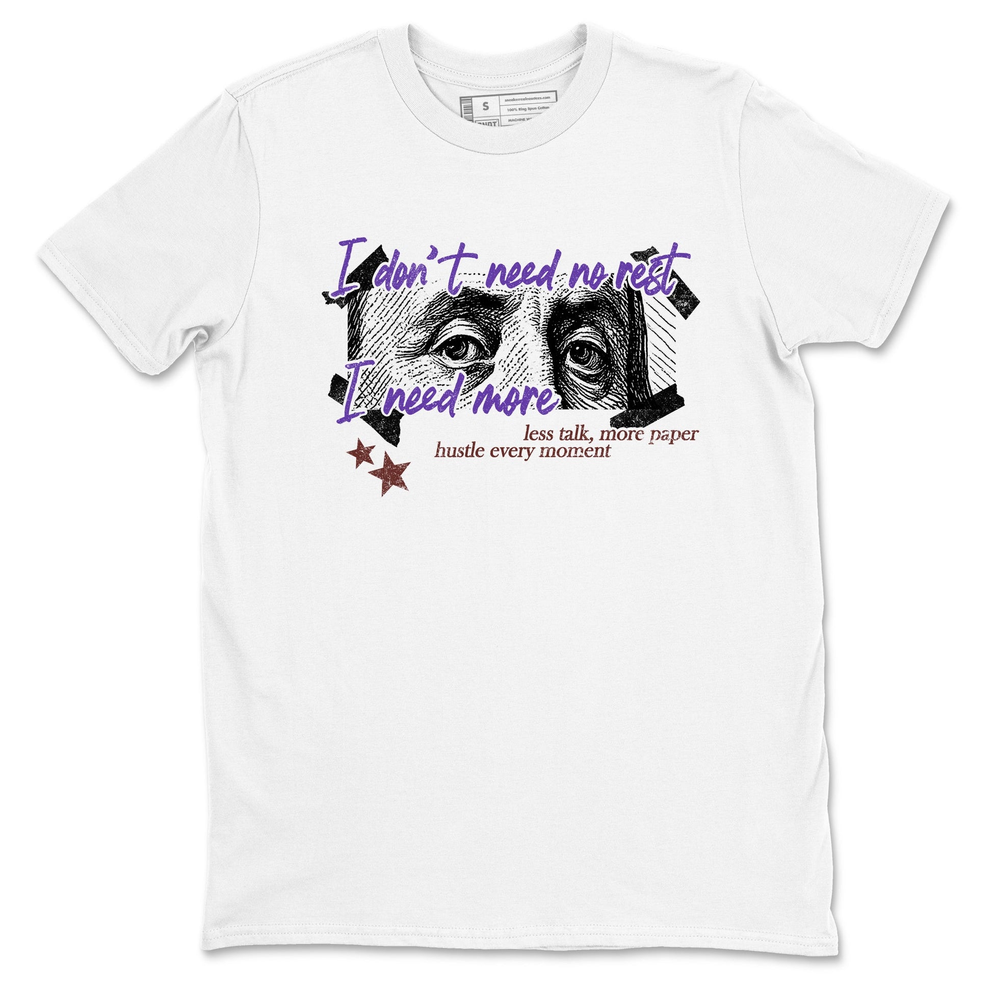 Sneaker match tees – Sneaker Threads To Match Dunk Low Persian Violet Shoes – I Need More Tee White 2