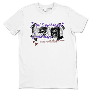 Sneaker match tees – Sneaker Threads To Match Dunk Low Persian Violet Shoes – I Need More Tee White 2