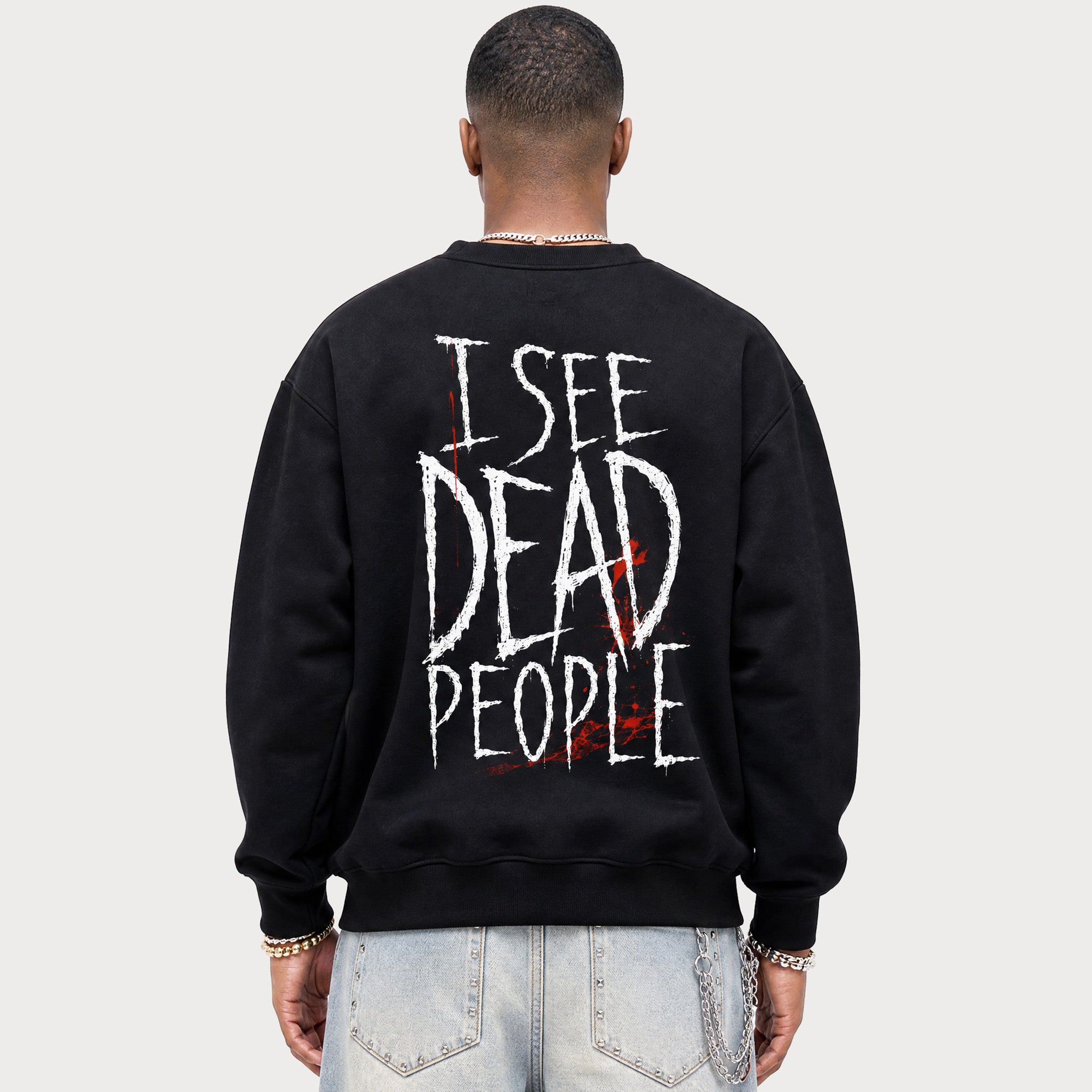 i see dead people halloween graphic sweatshirt