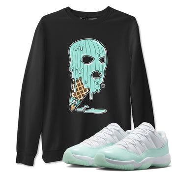 Ice Cream Mask sneaker match t-shirt styled to complete your fit with the Air Jordan 11 Igloo sneakers, shown in Black 1.
