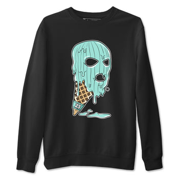 Ice Cream Mask sneaker match t-shirt styled to complete your fit with the Air Jordan 11 Igloo sneakers, shown in Black 2.
