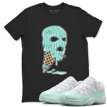 Ice Cream Mask sneaker match t-shirt styled to complete your fit with the Air Jordan 11 Igloo sneakers, shown in Black 1.